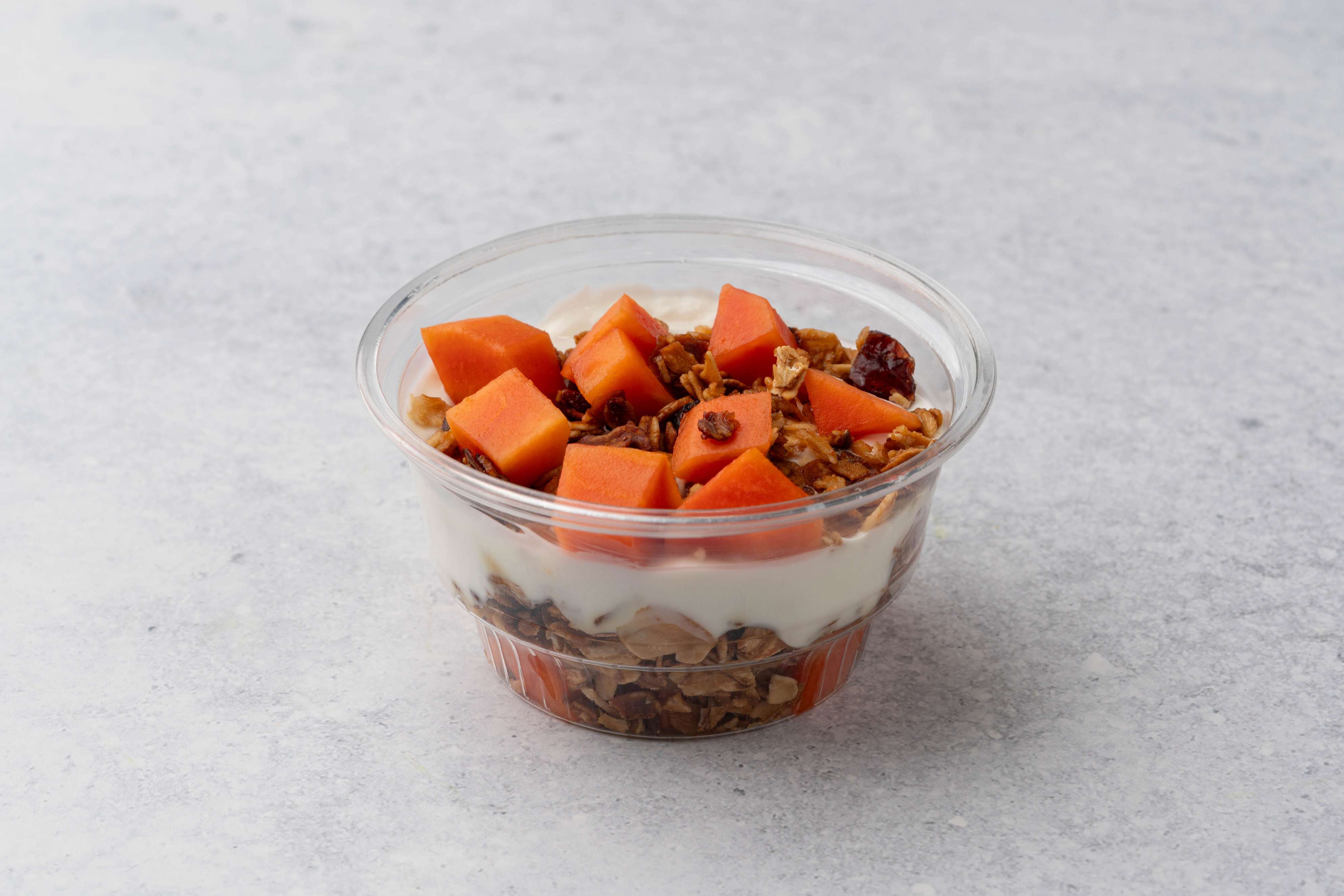Greek Yogurt Parfait With Papaya And Granola (Includes Nuts)